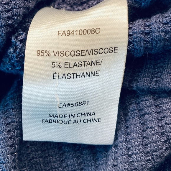 O’Neill Women’s Medium Knit Pullover Hoodie Front Pocket Cobalt Blue Sporty Cosy - Picture 7 of 7